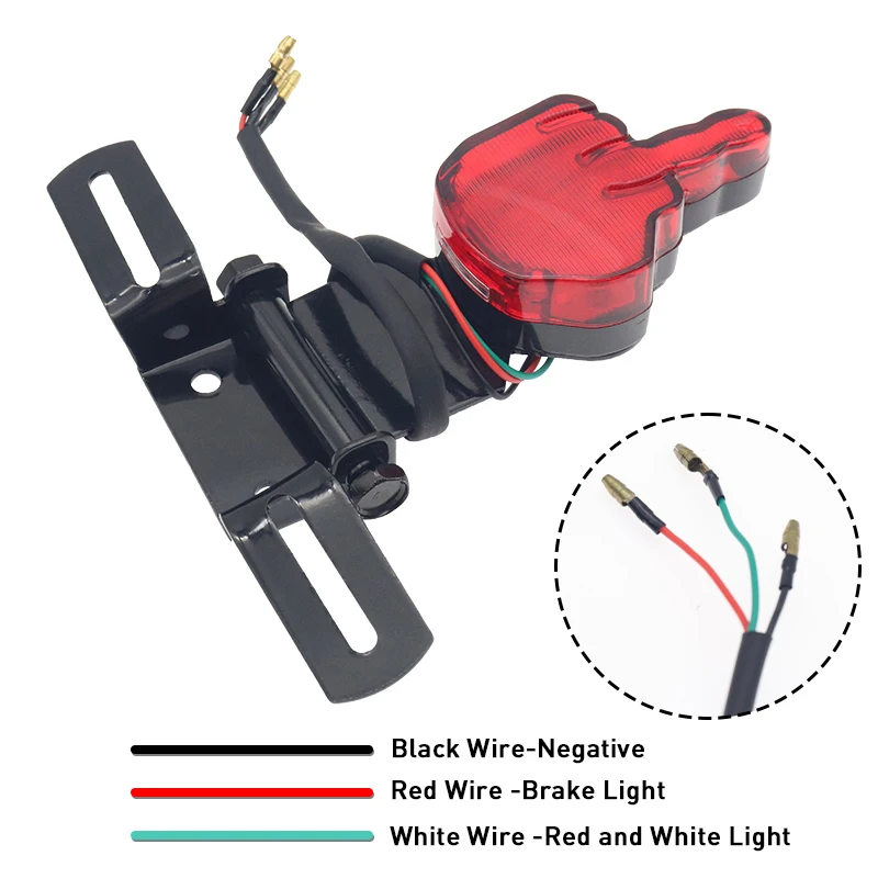 Luz LED de freno trasero para motocicleta universal estilo Cafe Racer - imagen 4