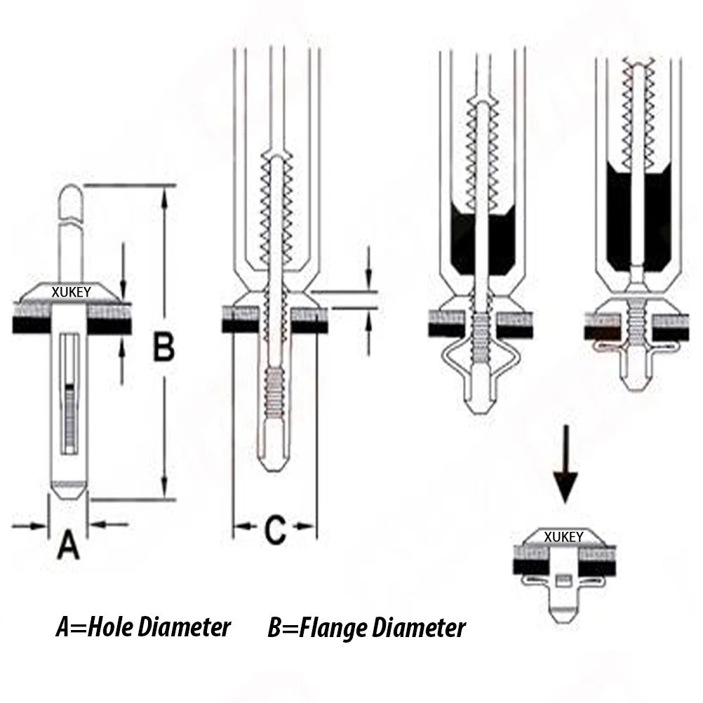 Kit de clips de parachoques Chrysler 300, Wrangler JK y Avenger - imagen 4
