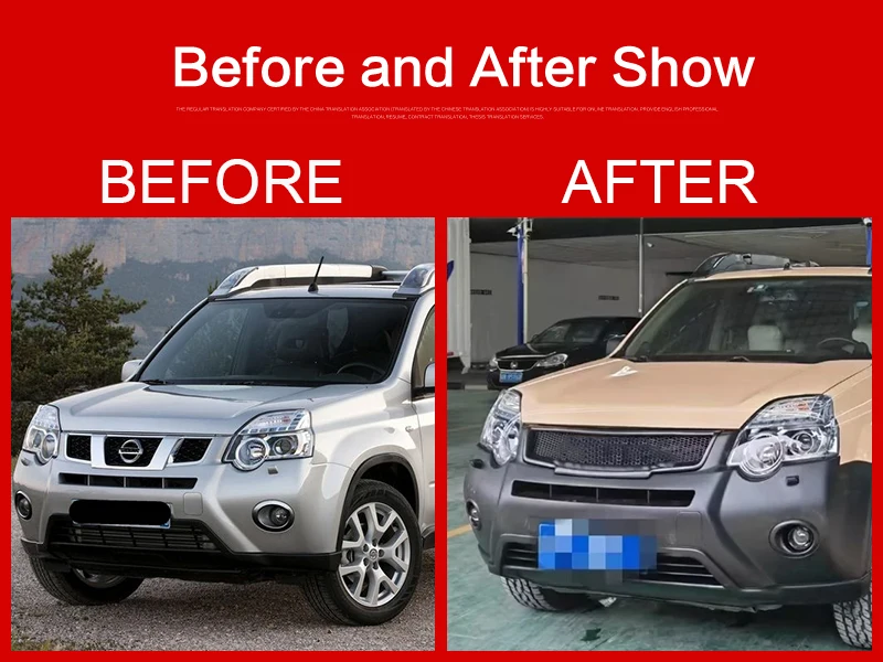 Detalle de la rejilla racing para Nissan X-trail/Rogue 2011-2013