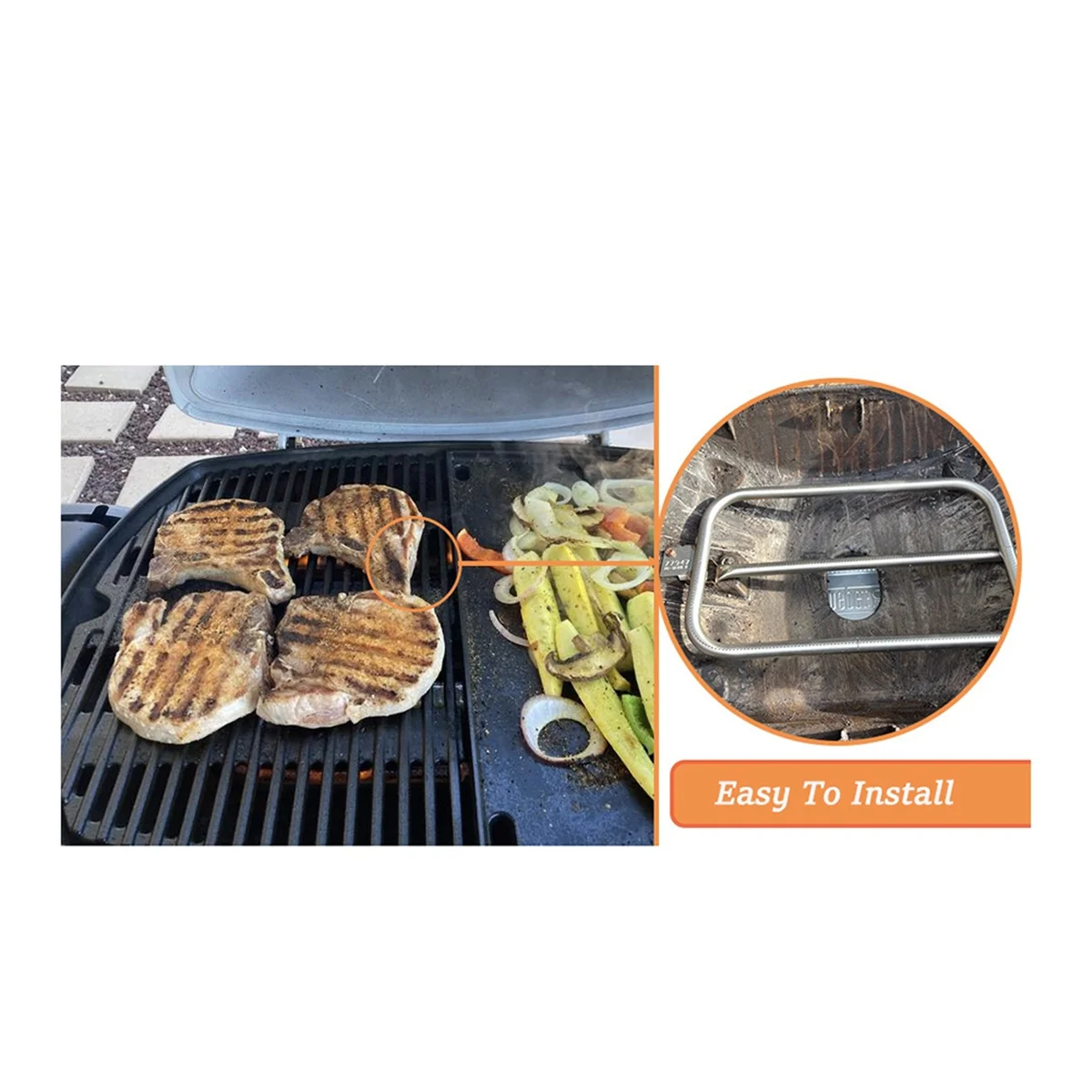 Weber 65032 tubo quemador de parrilla en acero Q300/Q320/Q3200 - imagen 5