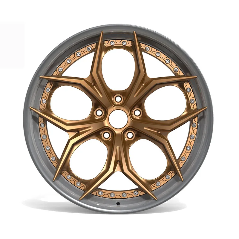 Llantas forjadas aluminio bronce 2 piezas – Medidas 16"-24" – 5x112/5x114/5x120 - imagen 2