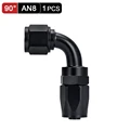 AN8 90 Degree Black