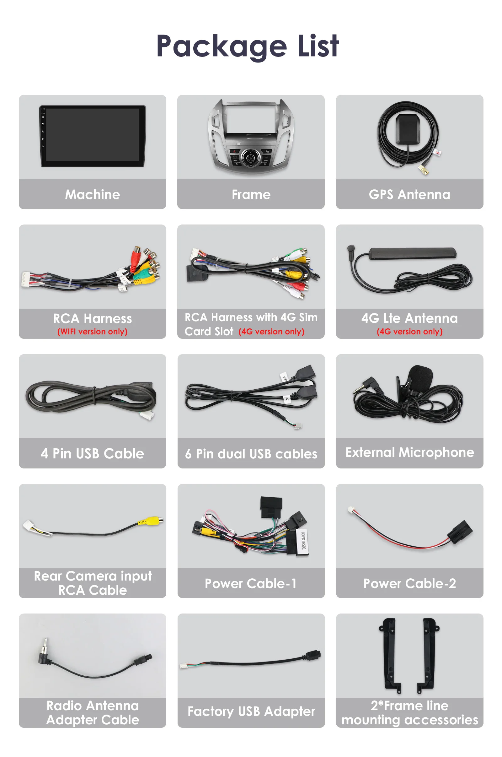 9 " Hizpo 2Din CarPlay Android Auto Radio de coche para Ford Transit Tourneo Connect 2013 - 2018 UI7862 Multimedia 4G RDS DSP GPS Navi - imagen 5