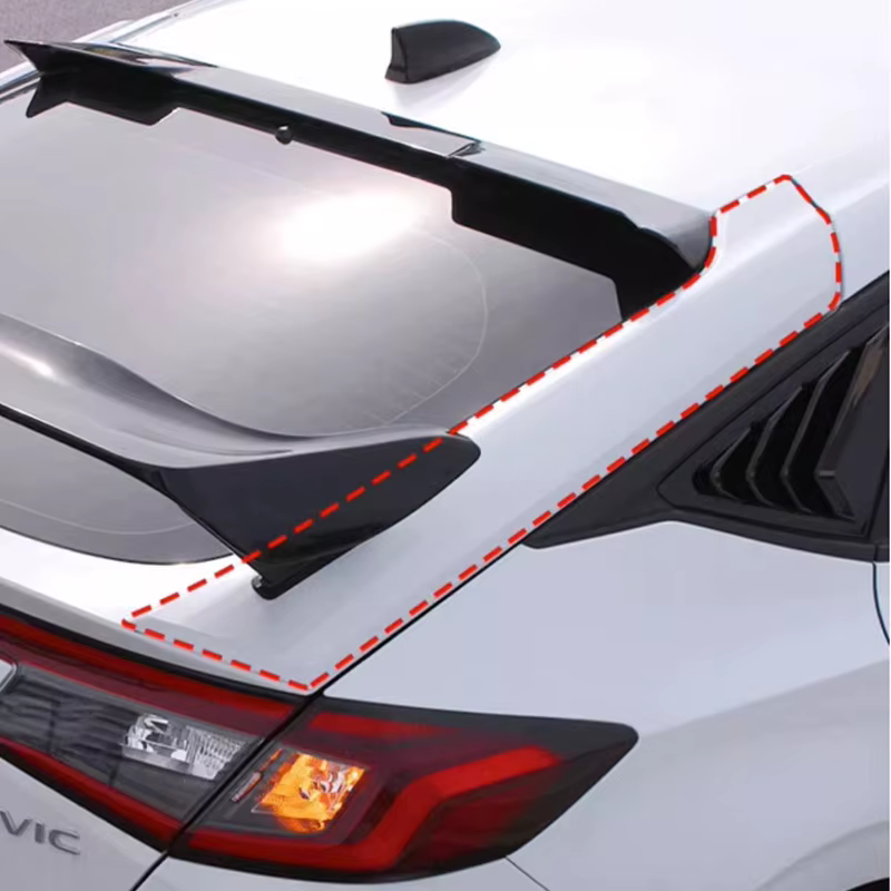 Alerón trasero ABS Honda Civic Hatchback V M S Style 2022-2023 - imagen 4