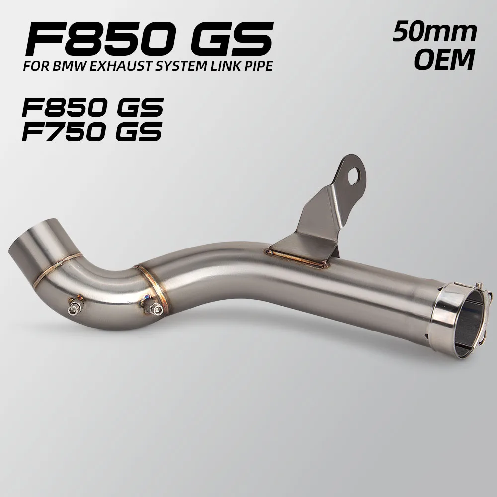Tubo medio escape inoxidable OEM para BMW F750GS y F850GS