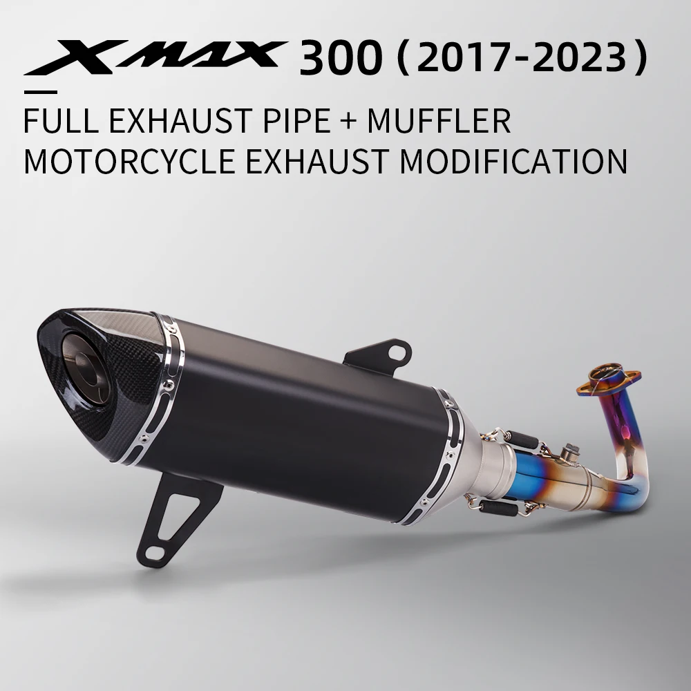 Sistema de escape completo para Yamaha XMAX 300/250, 51 mm