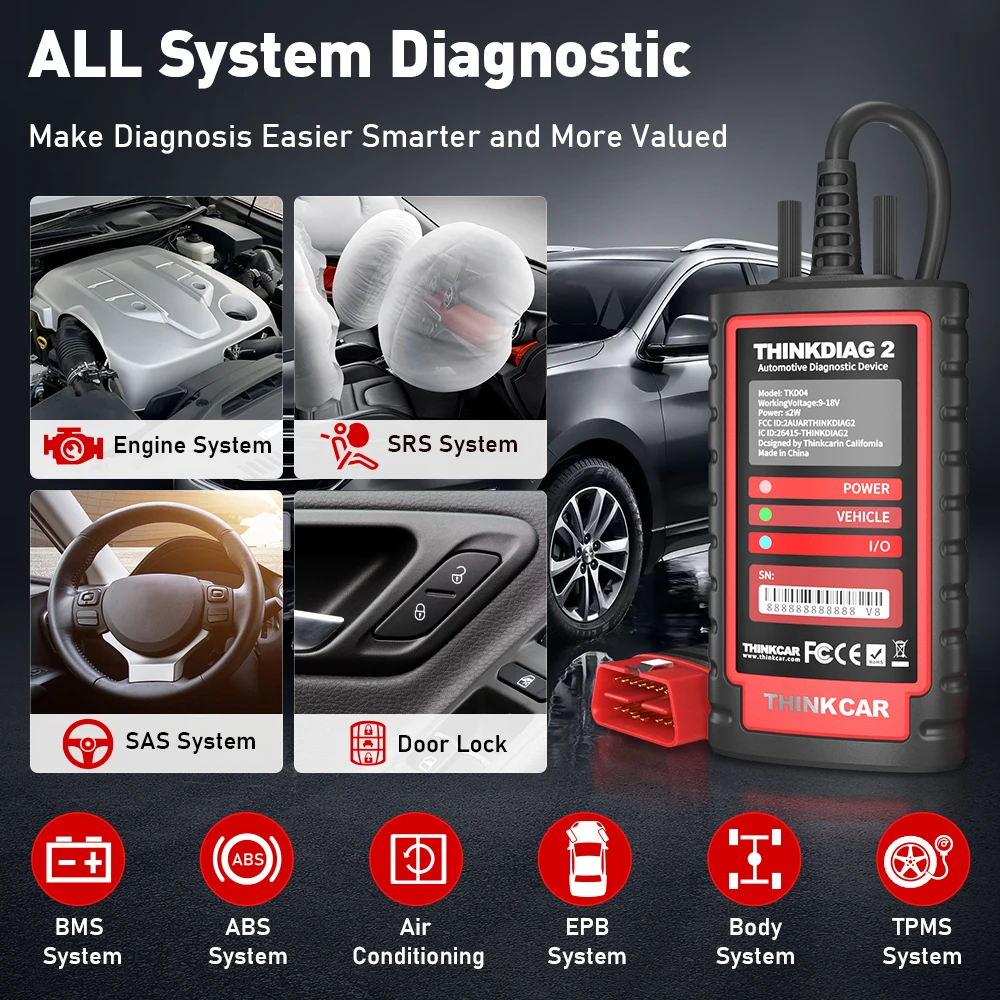 ThinkDiag 2 Herramienta de diagnosis multimarca OBD2 con codificación - imagen 4