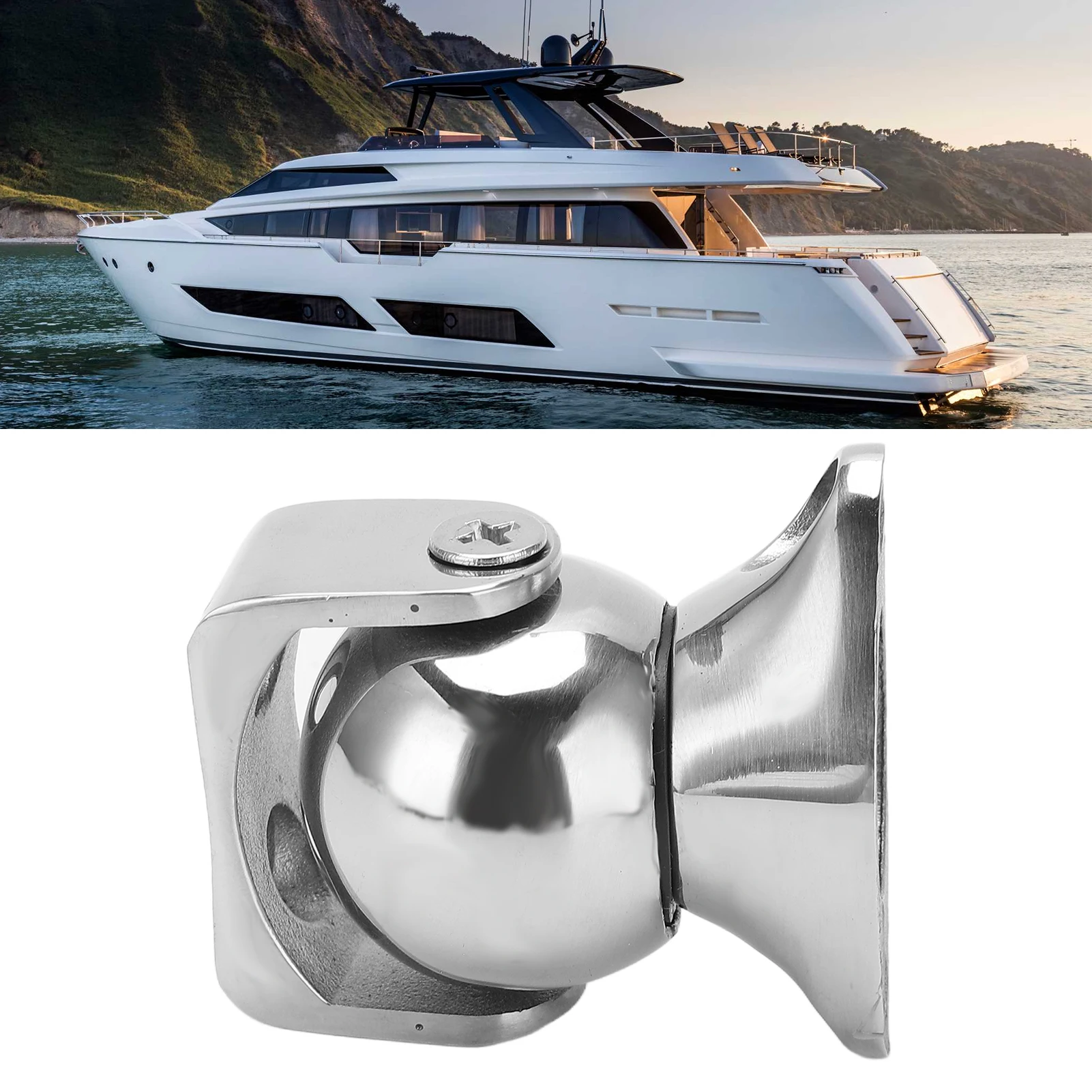 Tope puerta magnético inox 316 para autocaravana y barco - imagen 4