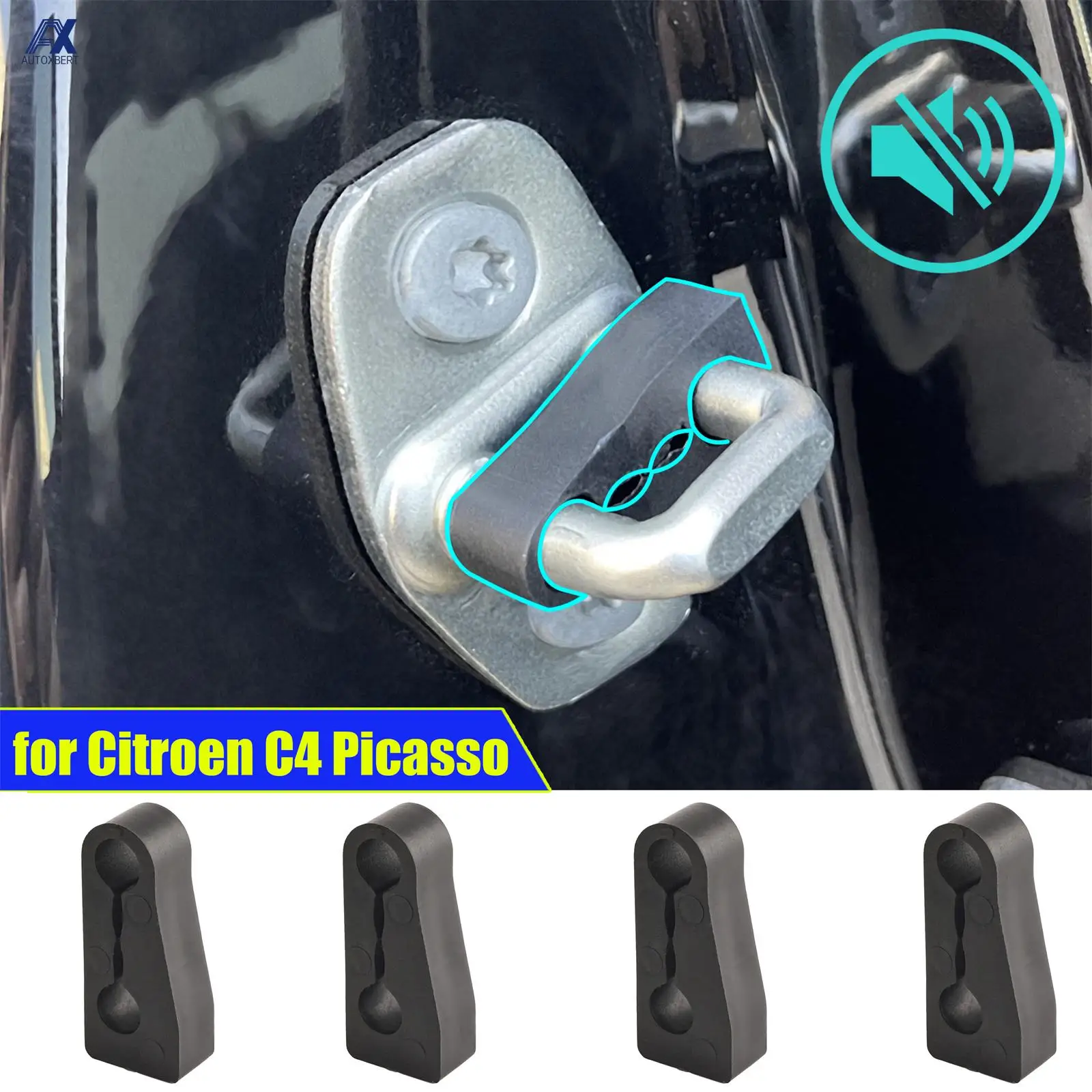 Silentblocks puerta Citroën C3 C4 Picasso – kit amortiguadores sonido ruido