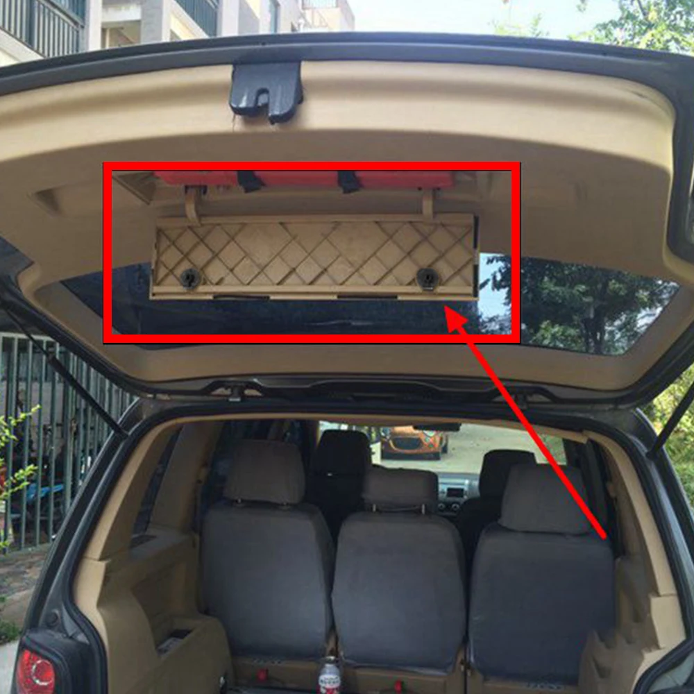 Cubierta triangular de advertencia para maletero de coche, Clip de soporte de compartimento, perilla de giro, bloqueo de montaje para VW Tiguan 5N MK1, Touran 2003-2015 - imagen 4