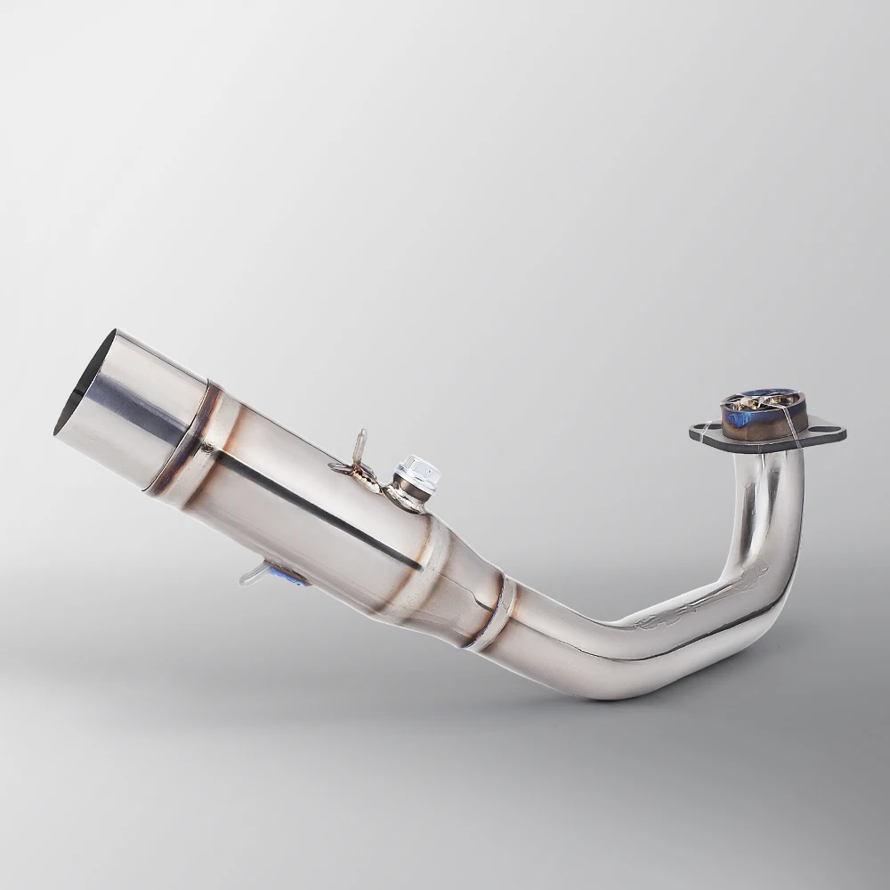 Tubo escape frontal titanio semiazul para Yamaha XMAX 300 2017-2023 - imagen 4