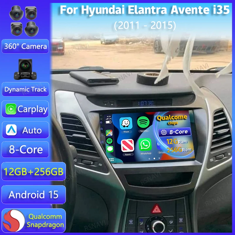 Radio Android con CarPlay para Hyundai Elantra 2011-2015