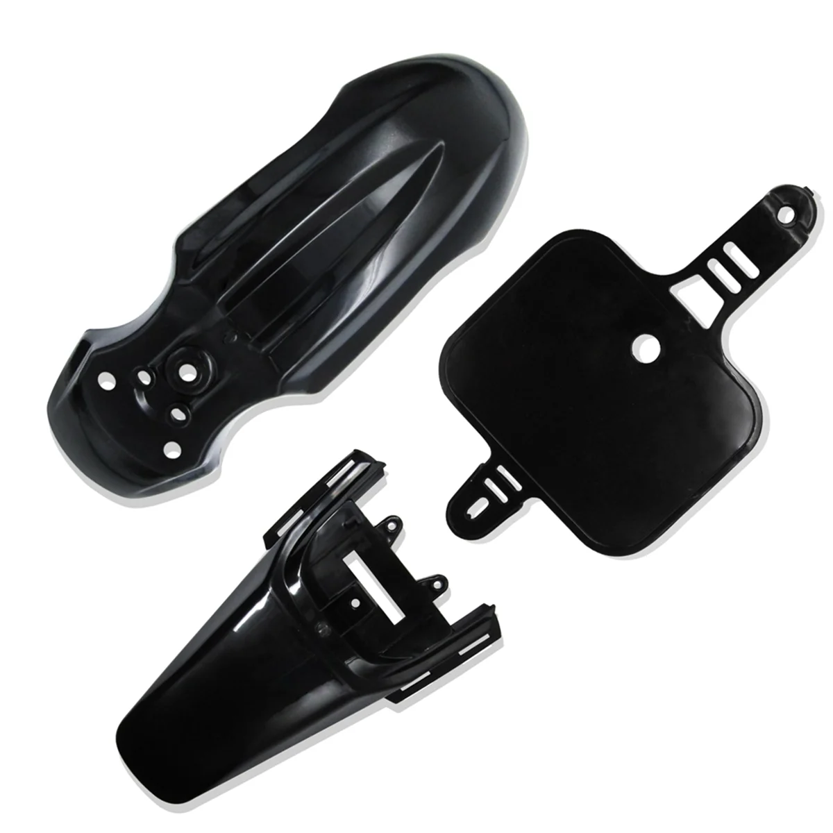 Kit plásticos CRF50 negro – guardabarros y carenados para pit bike - imagen 4