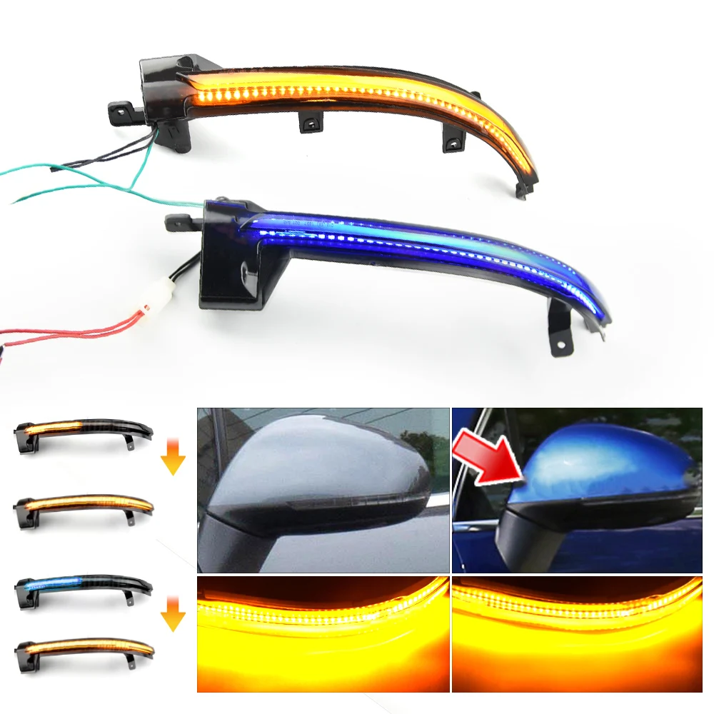 Intermitente dinámico LED para espejo VW Touareg II 7P