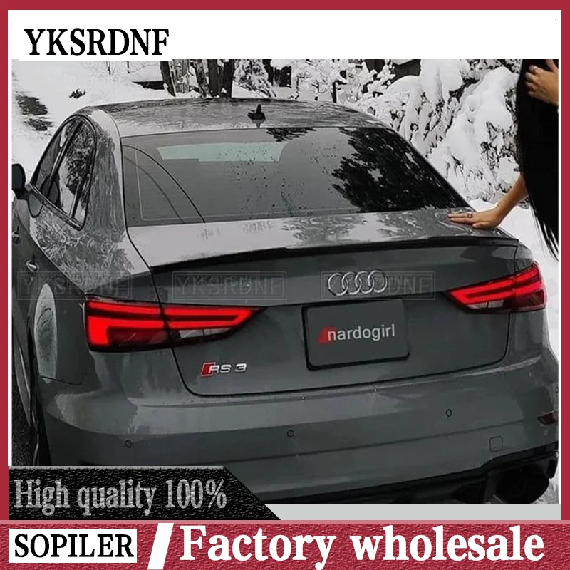 Alerón trasero Audi A3 sedan 2014-2020 ABS sin pintar