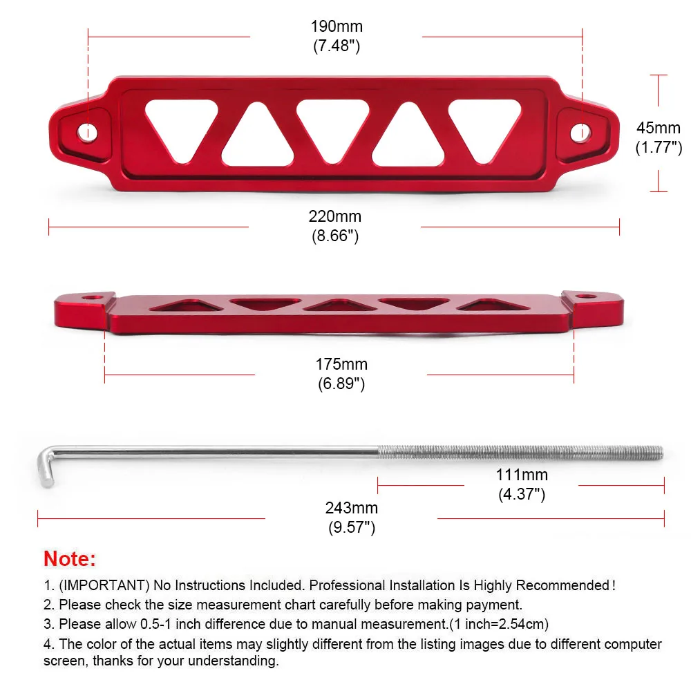 Soporte de batería Honda Civic EK EG – Abrazadera fija de sujeción - imagen 5