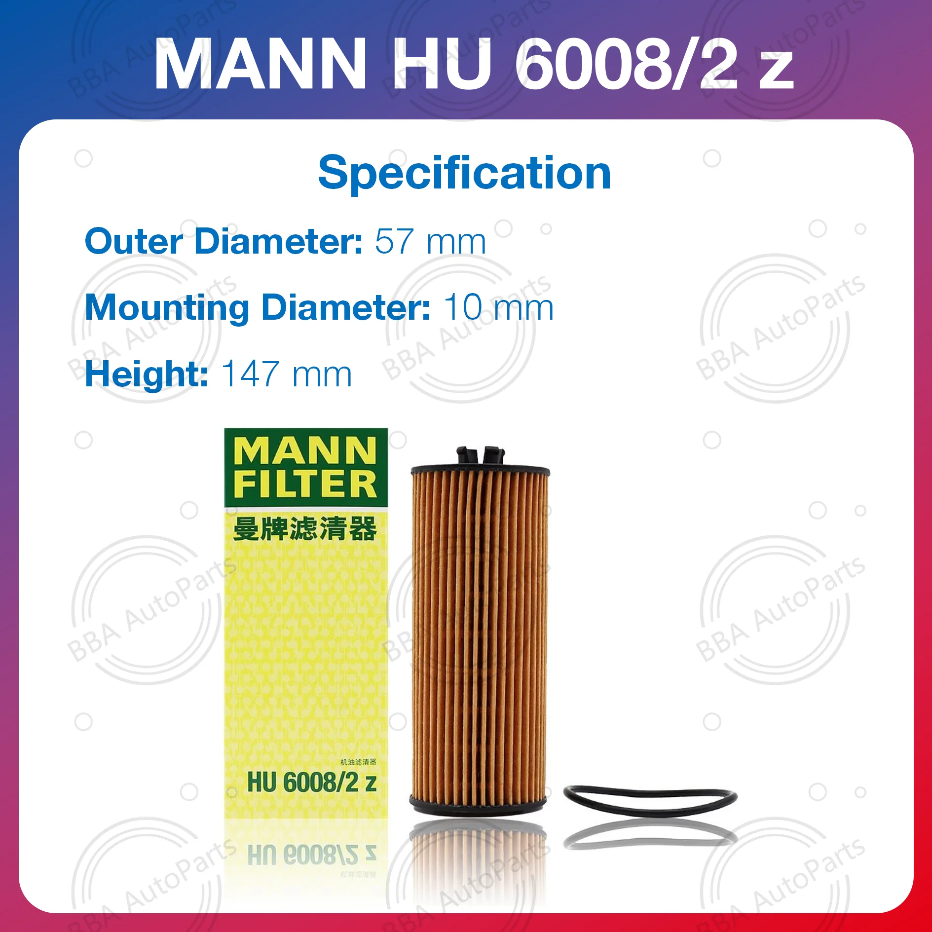 MANN OE A2781800009 filtro de aceite para Mercedes S500L AMG - imagen 3