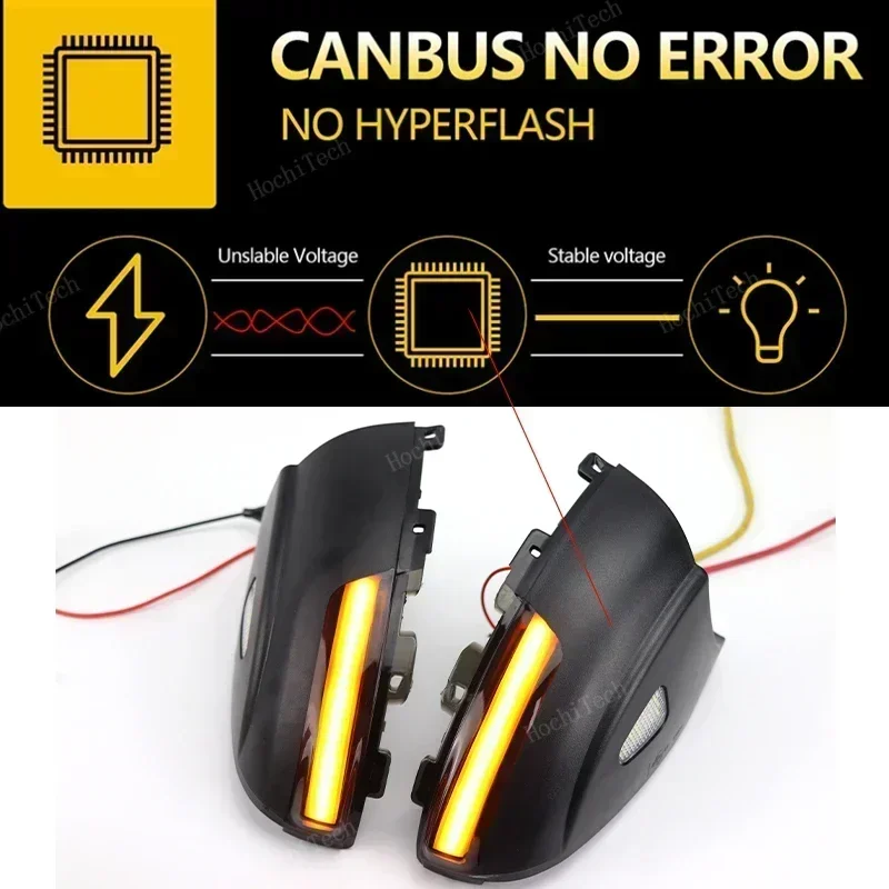 Intermitente dinámico LED ahumado para espejo VW Tiguan y Sharan - imagen 3
