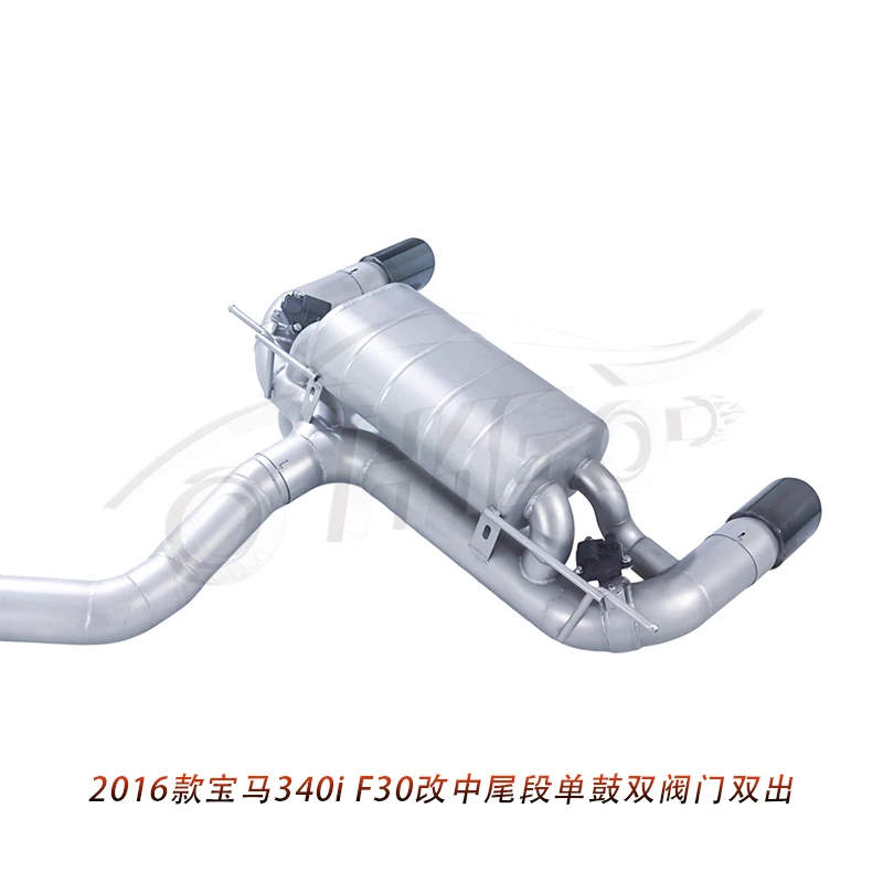 Escape catback acero inoxidable 304 tubo 3'' – BMW 340i F30 B58 Turbo - imagen 4