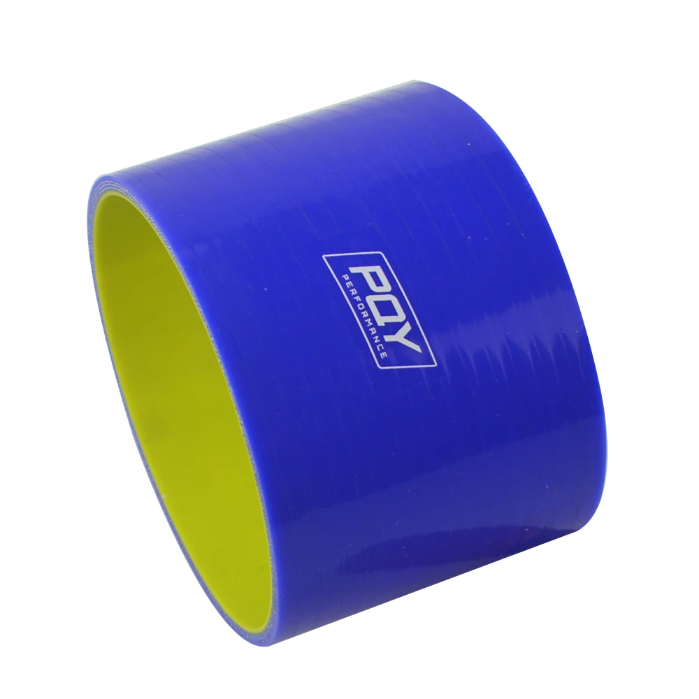 Tubo silicona intercooler turbo 102 mm recto azul y amarillo PQY - imagen 4
