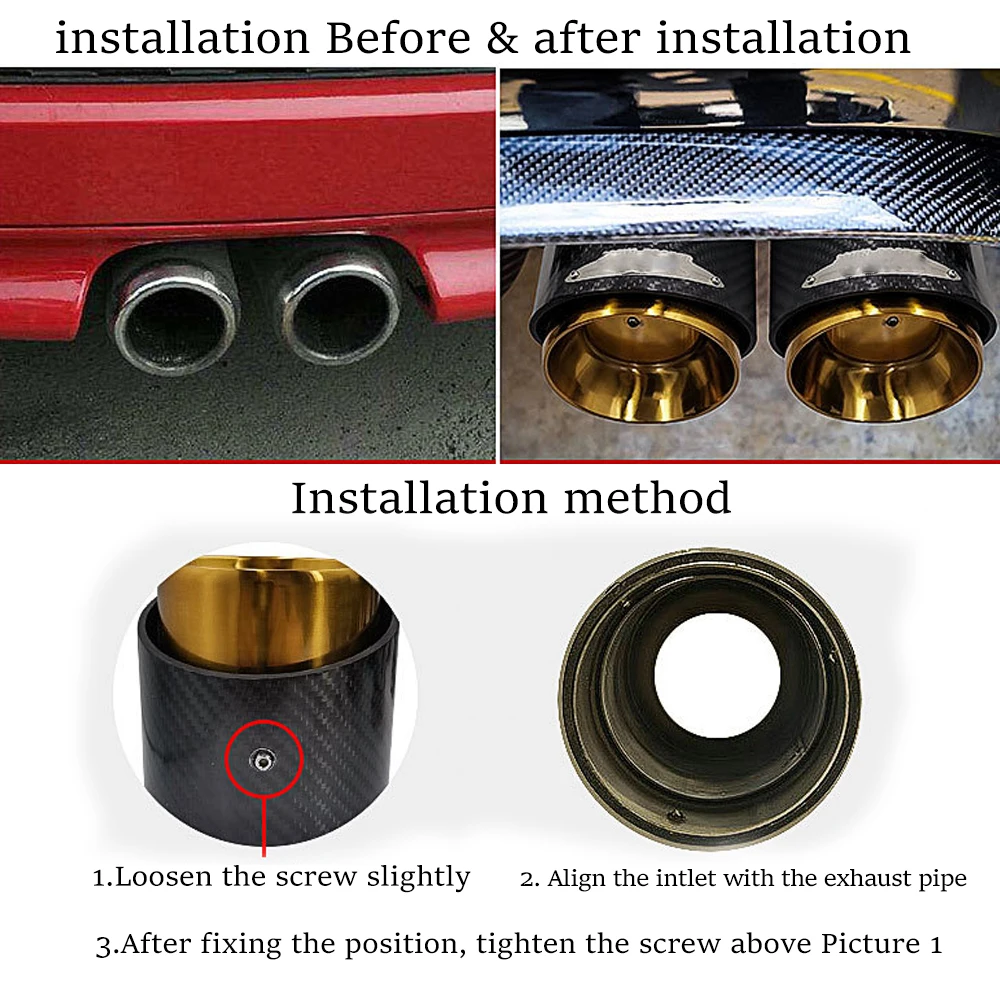 Punta de escape de carbono para MINI Cooper S R55-R61/F54-F60 - imagen 3