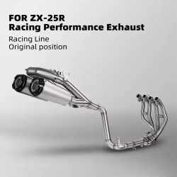 Tubo de escape doble salida para Kawasaki Ninja ZX-25R