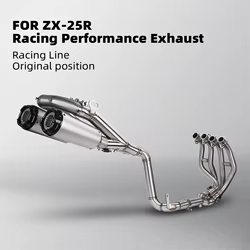 Tubo de escape doble salida para Kawasaki Ninja ZX-25R