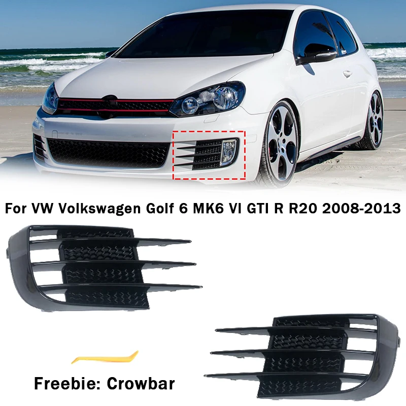 Rejillas antiniebla delanteras para VW Golf 6 GTI/R 2008-2013