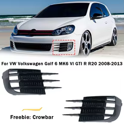 Rejillas antiniebla delanteras para VW Golf 6 GTI/R 2008-2013