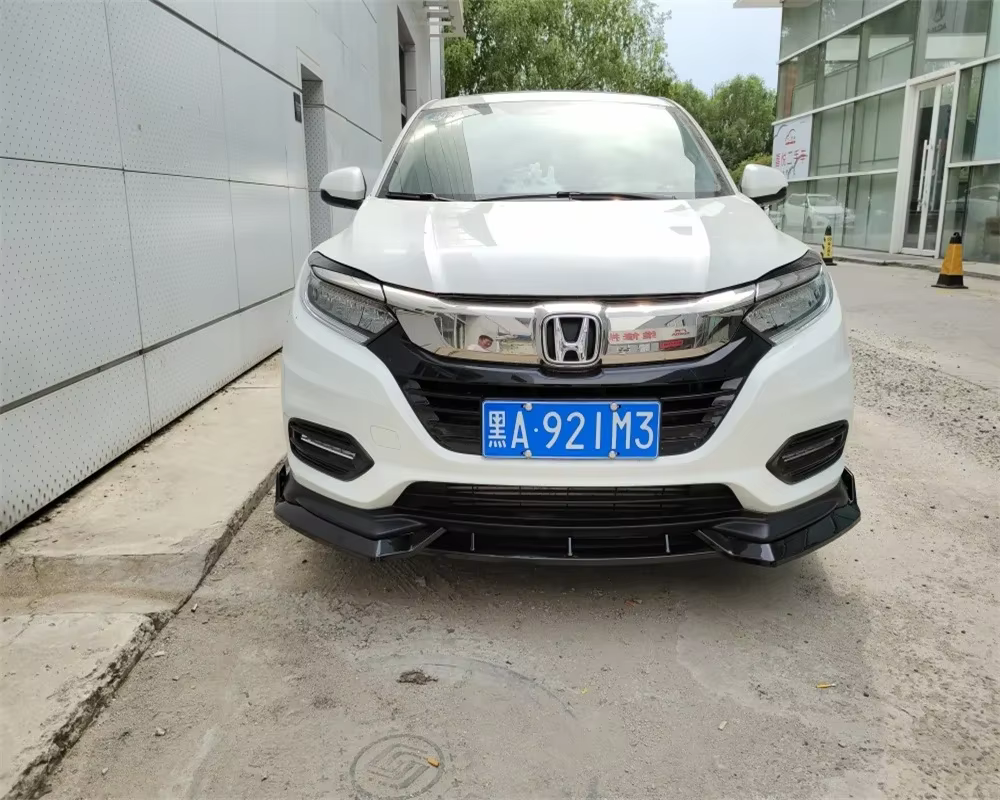 Kit labio parachoques delantero negro mate – Honda Vezel 2019-2020 - imagen 2