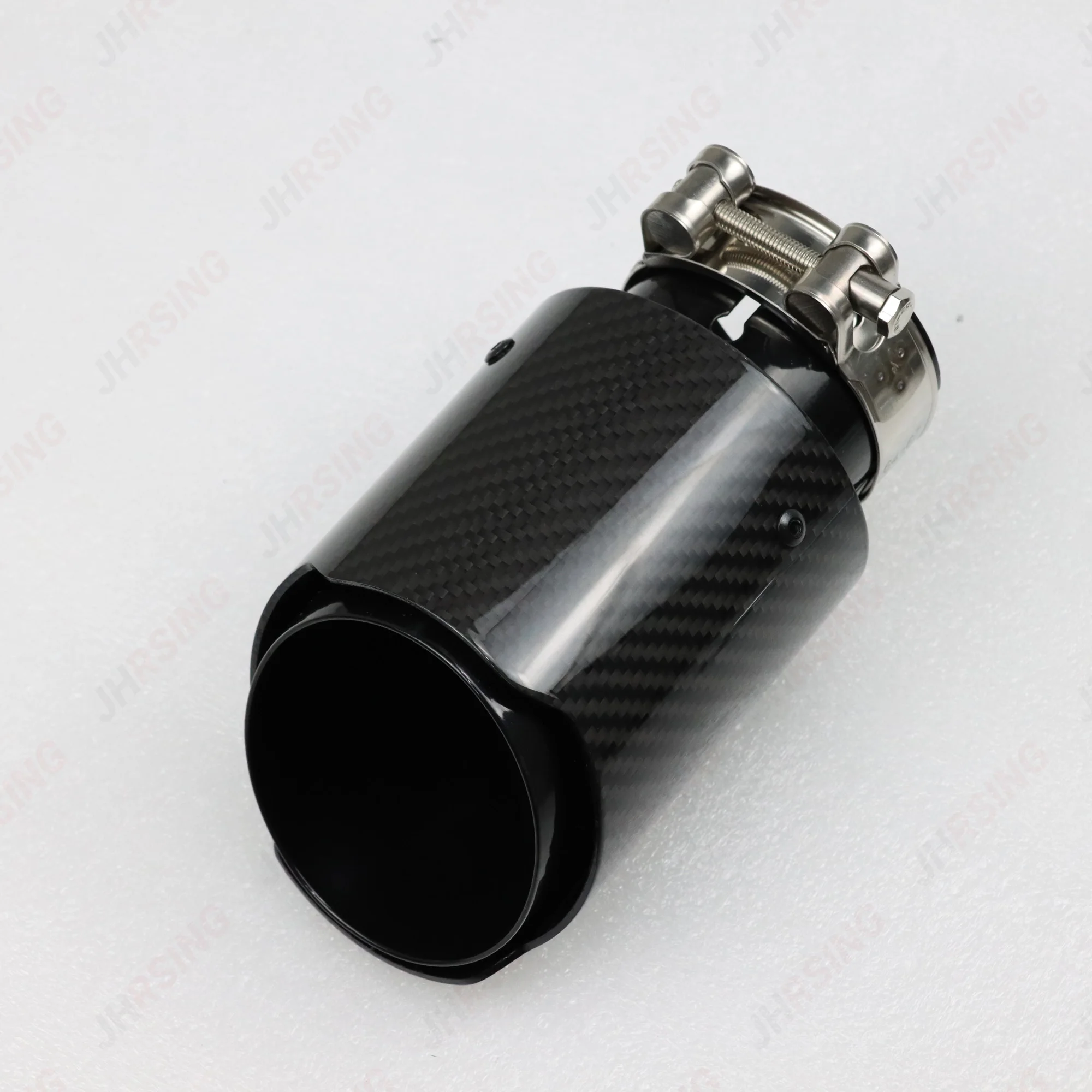 Punta de escape universal fibra carbono auténtica – acero inoxidable - imagen 5