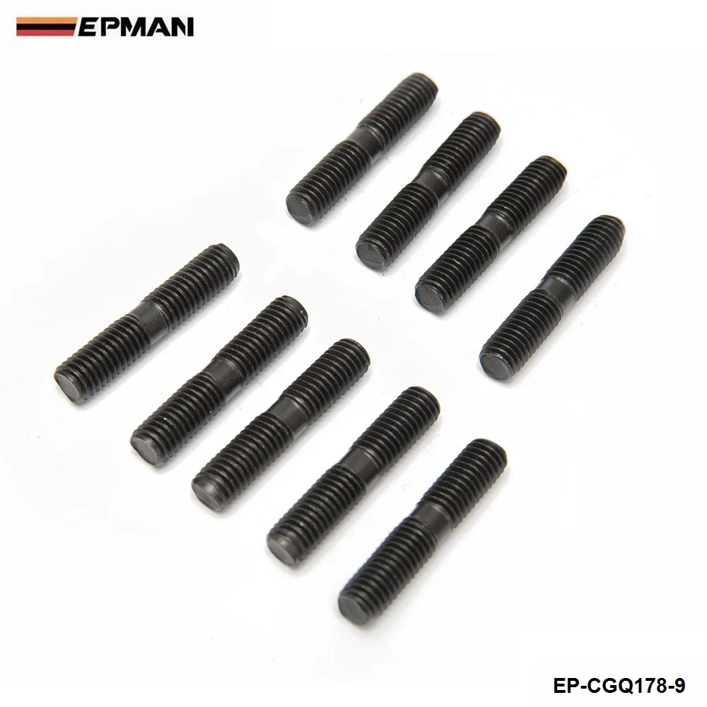 EPMAN 9 x pernos Turbo + tuerca de bloqueo para Nissan S13 S14 S15 SR20 CA18 T2 T25 T28 turbocompresor EP-CGQ178 - imagen 4