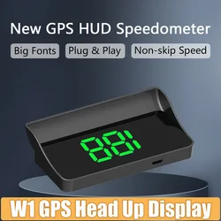 Pantalla HUD GPS para parabrisas, velocímetro LED universal