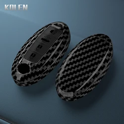 Funda llave Nissan fibra carbono ABS para Qashqai, Juke, X-Trail