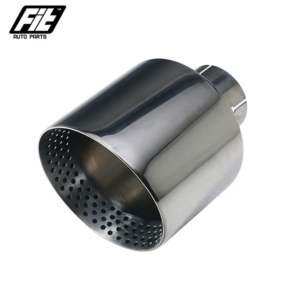 Terminal de escape negro brillante acero inoxidable 127 mm (2,5") - imagen 5