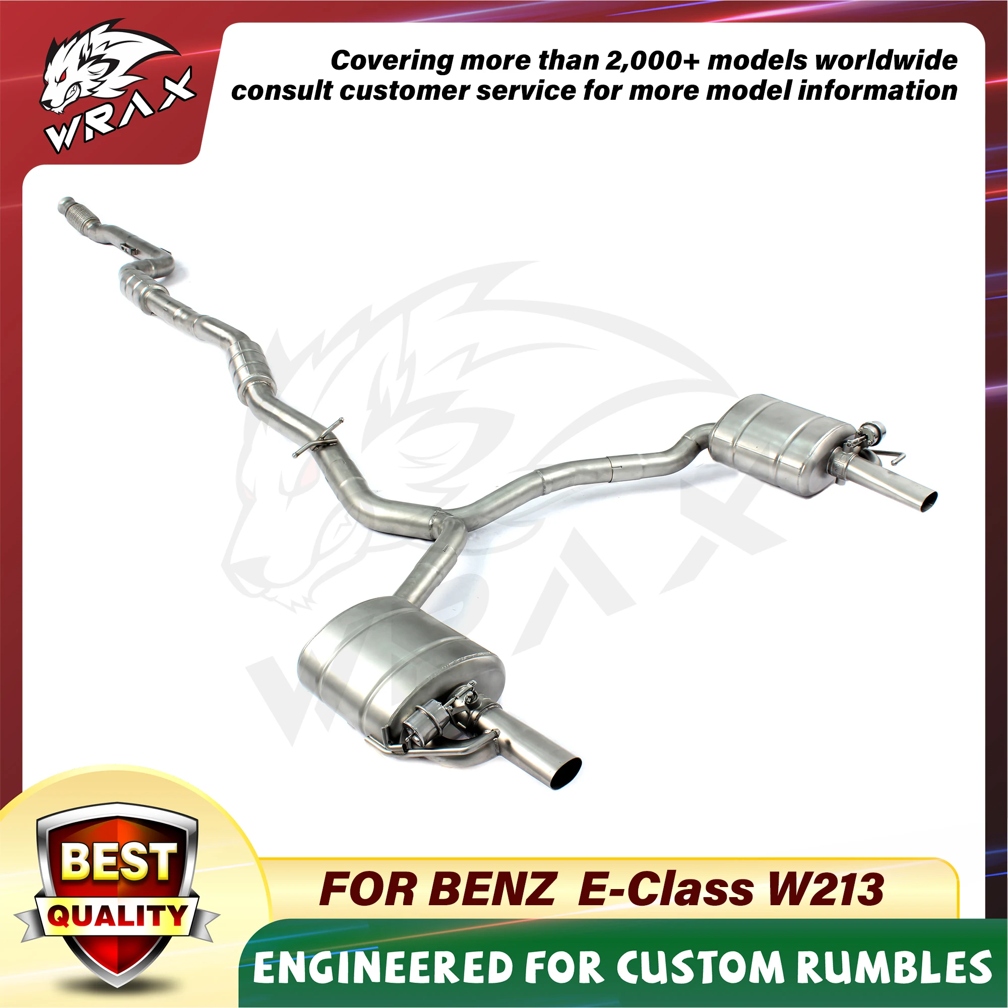 Escape deportivo Catback acero inoxidable – Mercedes Clase E W213