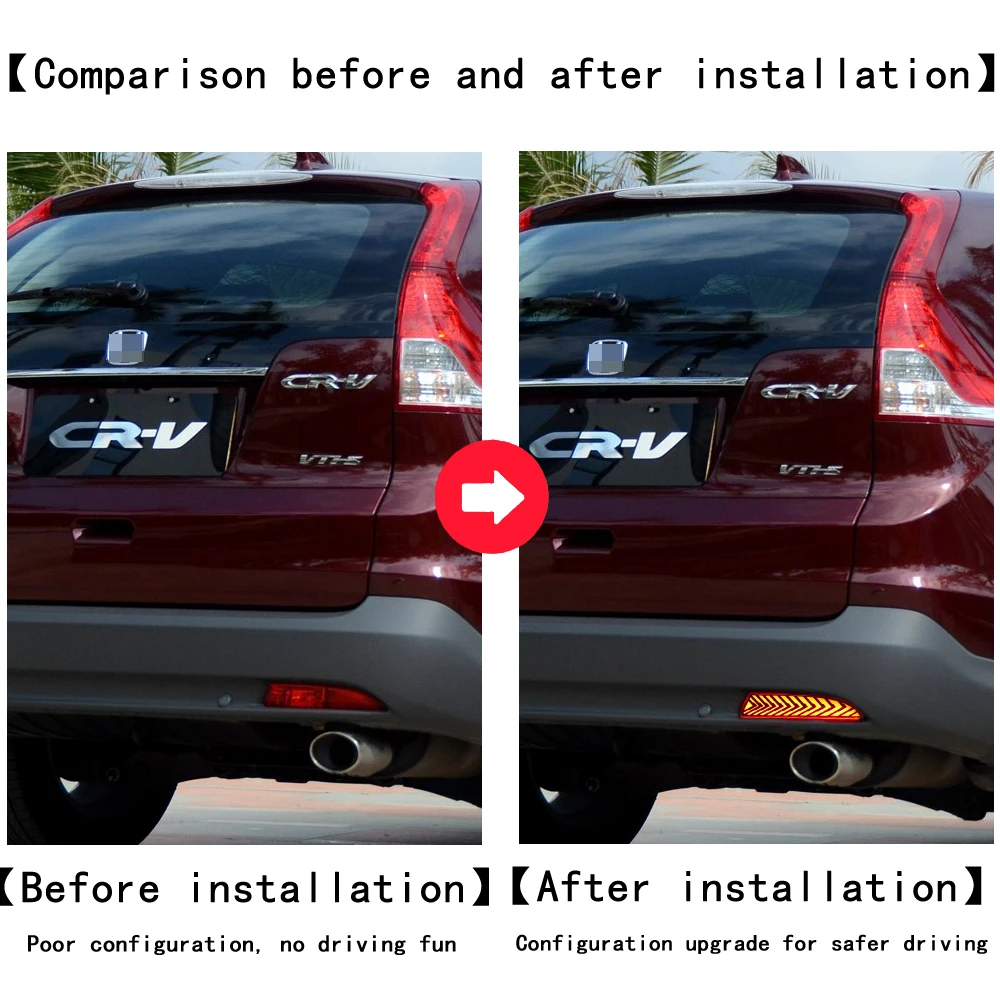 Piloto antiniebla LED trasero para Honda CR-V 2012-2014 - imagen 3