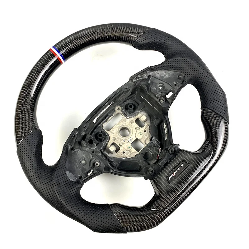 Volante de fibra de carbono estilo OEM para Chevrolet Camaro y Corvette C7 - imagen 3