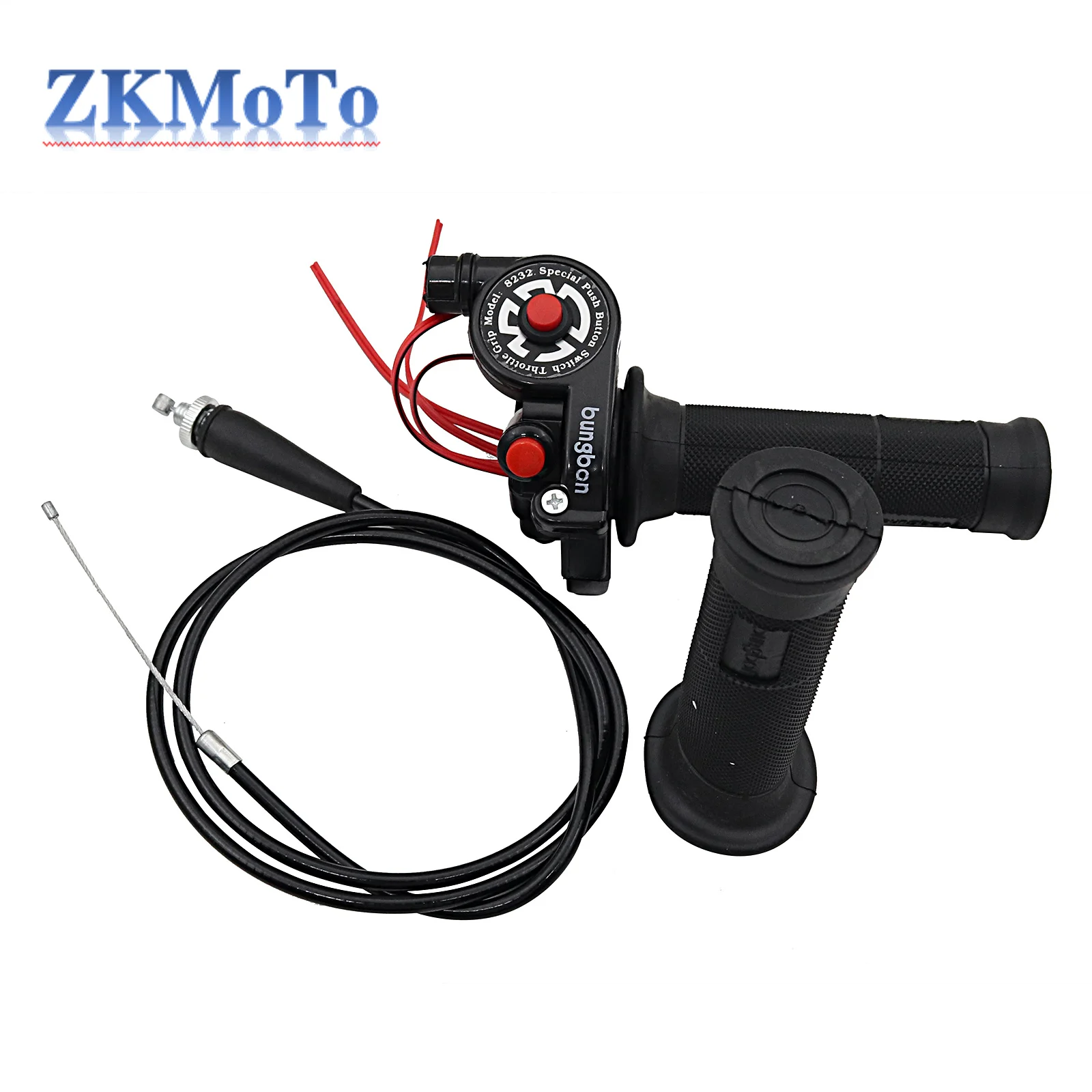 Puño de gas de 22 mm con cable e interruptor de paro para Honda y Yamaha - imagen 5