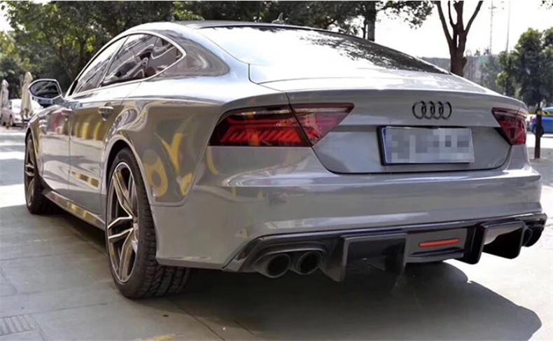 Difusor trasero fibra de carbono para Audi A7 S7 RS7 2016-2019 - imagen 5
