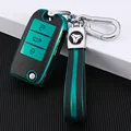 green with keychain