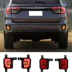 Luz trasera LED para coche, lámpara reflectora de parachoques trasero para Ford Everest 2022 2023, luz de freno de estacionamiento