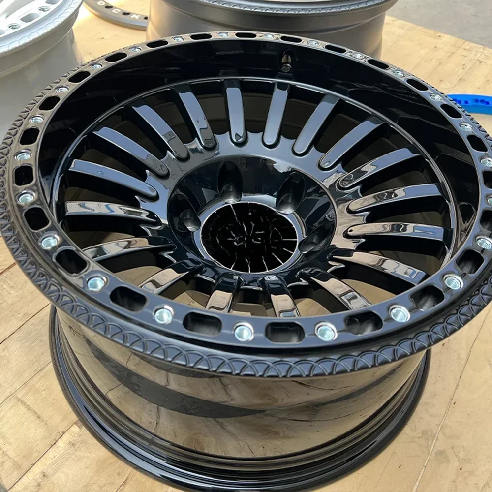 Beadlock multi radios 4x4 5x5 15 16 17 18 19 rueda todoterreno de 20 pulgadas, 100% probado bien - imagen 2