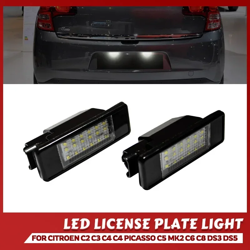 Luz de matrícula para Peugeot 106, 207, 307 y Citroën C2, C3, C4