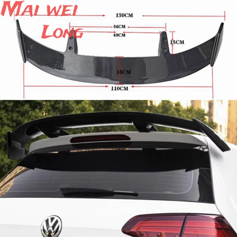 Alerón trasero de techo ABS sin pintar para Volkswagen Golf 4-8