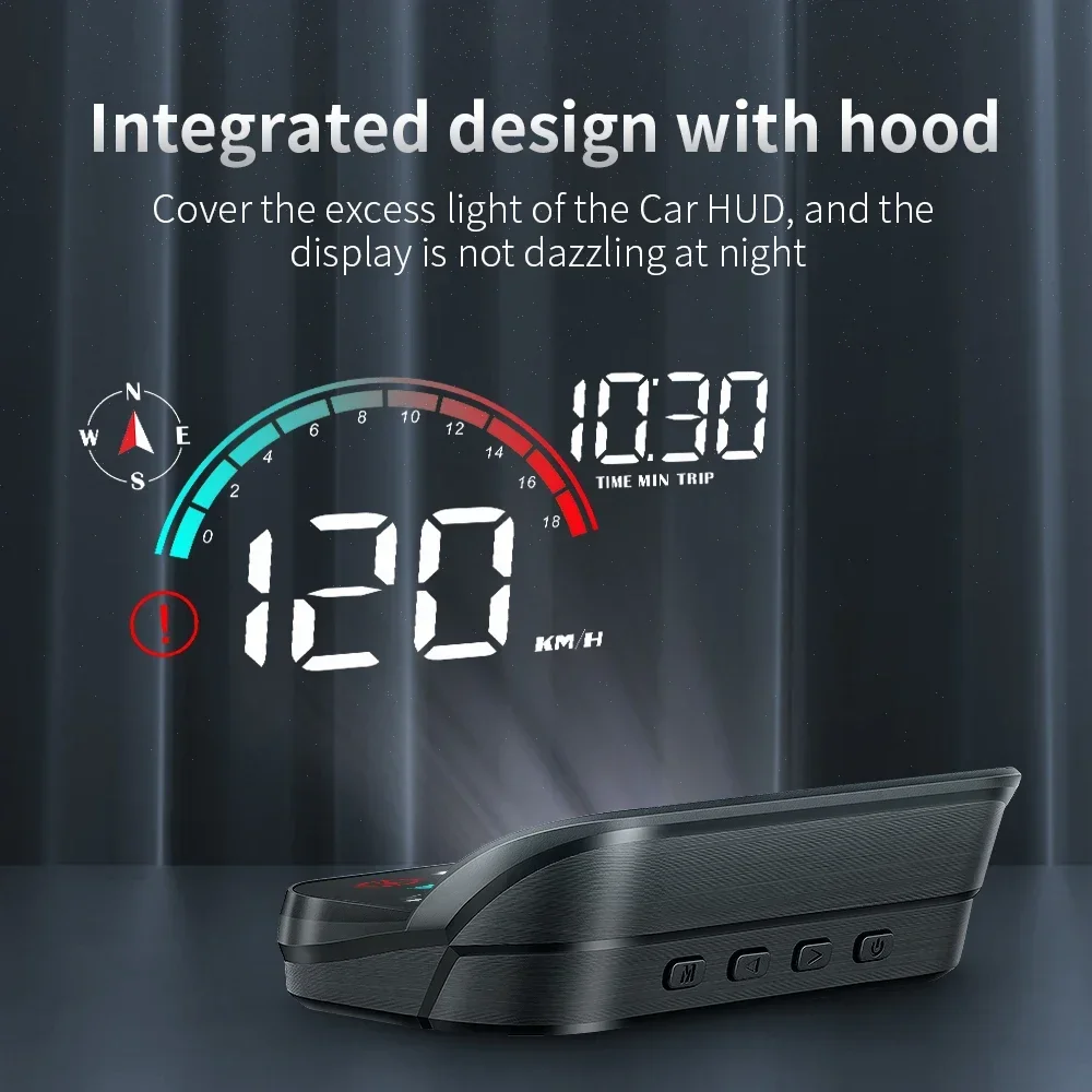 Pantalla HUD universal para coche con GPS: velocímetro digital - imagen 3