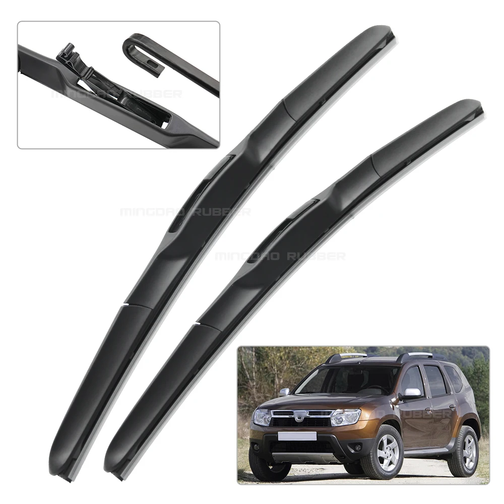 Escobillas de limpiaparabrisas delanteras para Renault Dacia Duster MK1 2009-2016 2010 2011 2012 2013 cepillo de ventana de parabrisas 20 "+ 20" - imagen 2