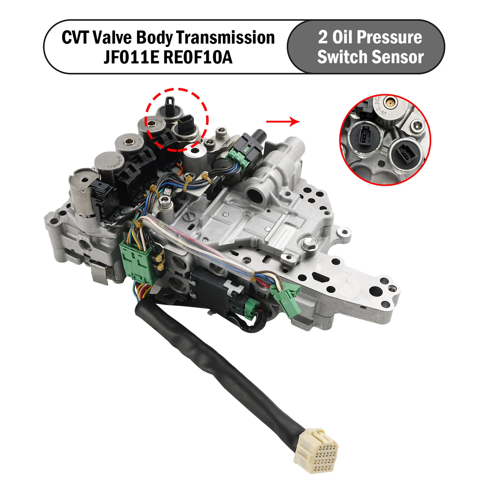JF011E RE0F10A cuerpo de válvula CVT Jeep Patriot/Compass 2007-2017 - imagen 2