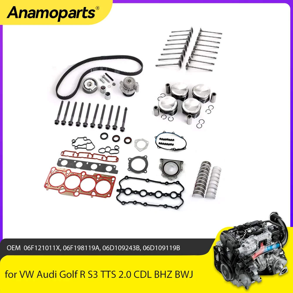 Kit de juntas y temporización para motores 2.0 TFSI/TSI