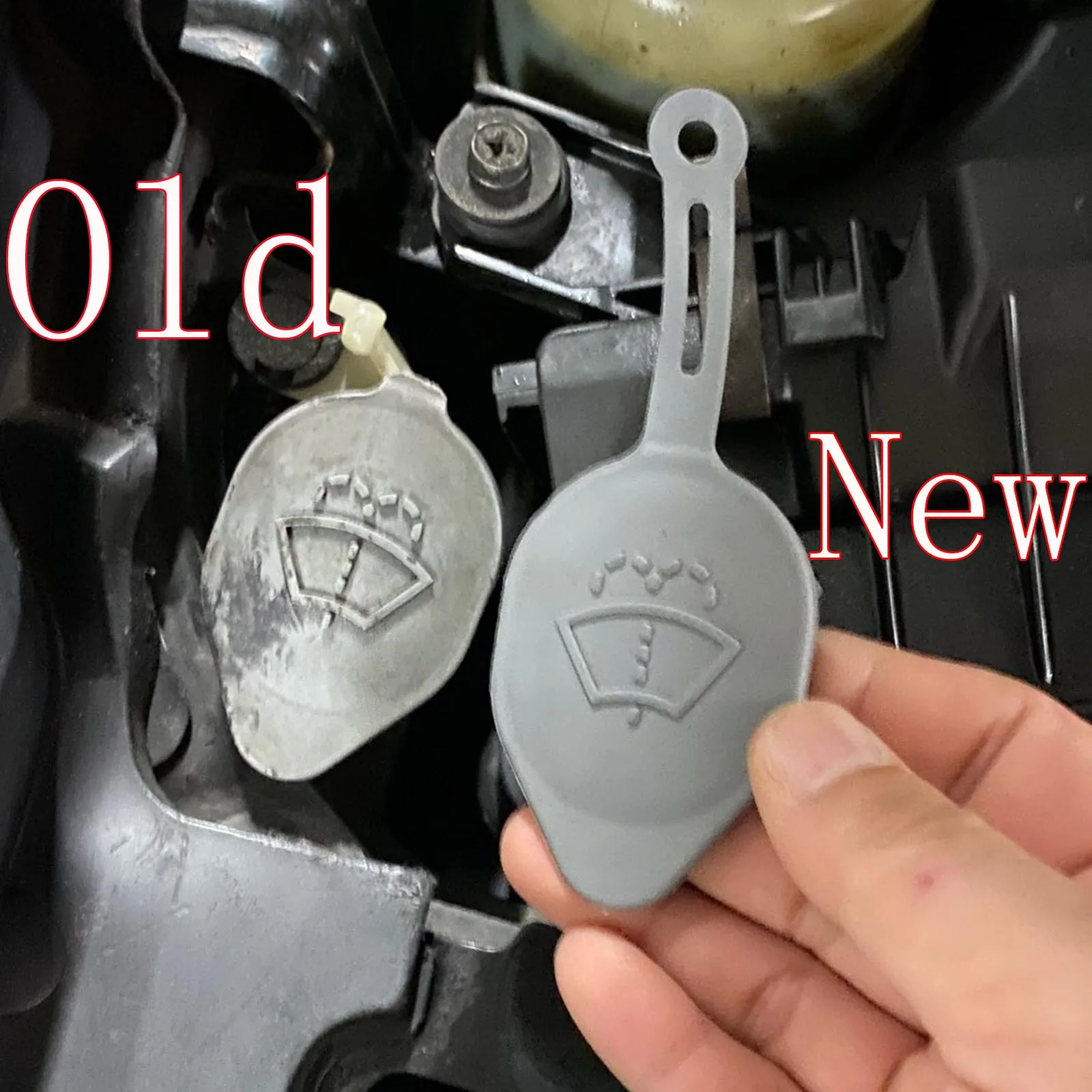 Tapa de depósito de líquido para limpiaparabrisas, tapa de botella de tanque de agua 28913-JK60A para Nissan Murano 370Z 350Z Infiniti QX50 - imagen 3